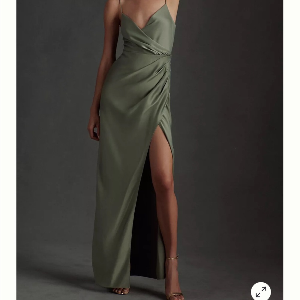BHLDN Freya Satin Charmeuse Dress